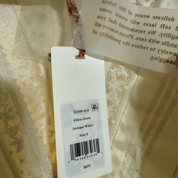 LoveShackFancy Cream Midi Dress - Picture 3 of 3